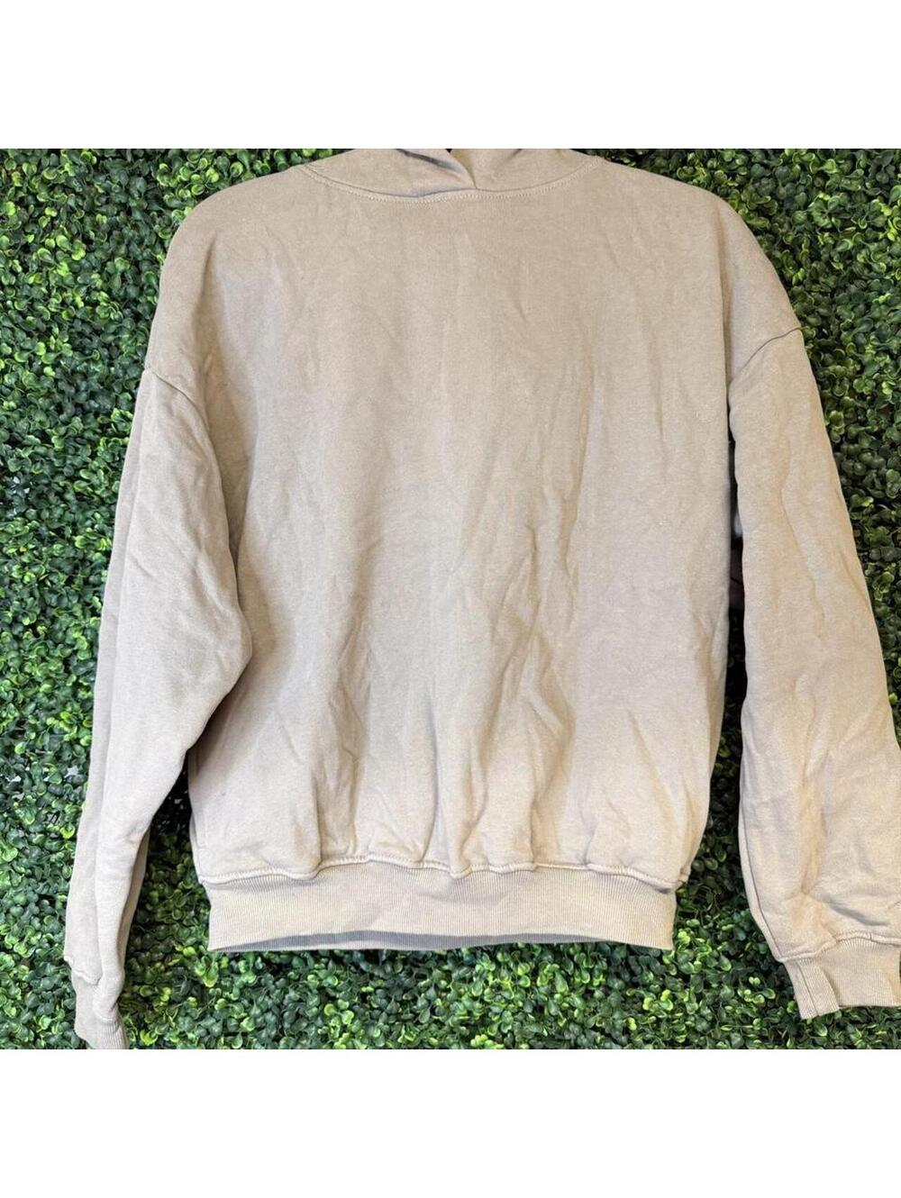 🤎 Garage Taupe Brown Oversized Hoodie Size XS Neutral Minimalist